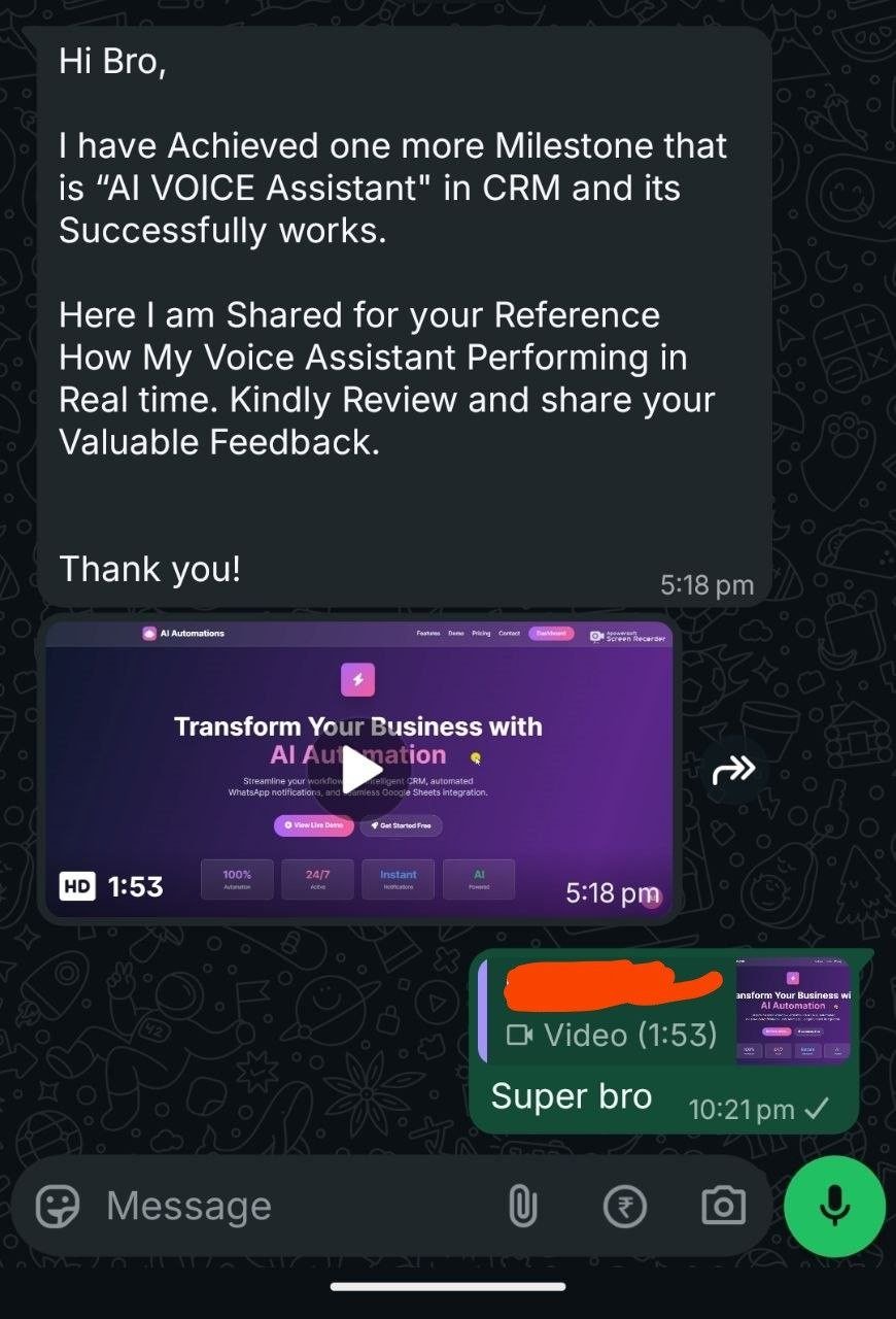 AI Automation & Voice Project