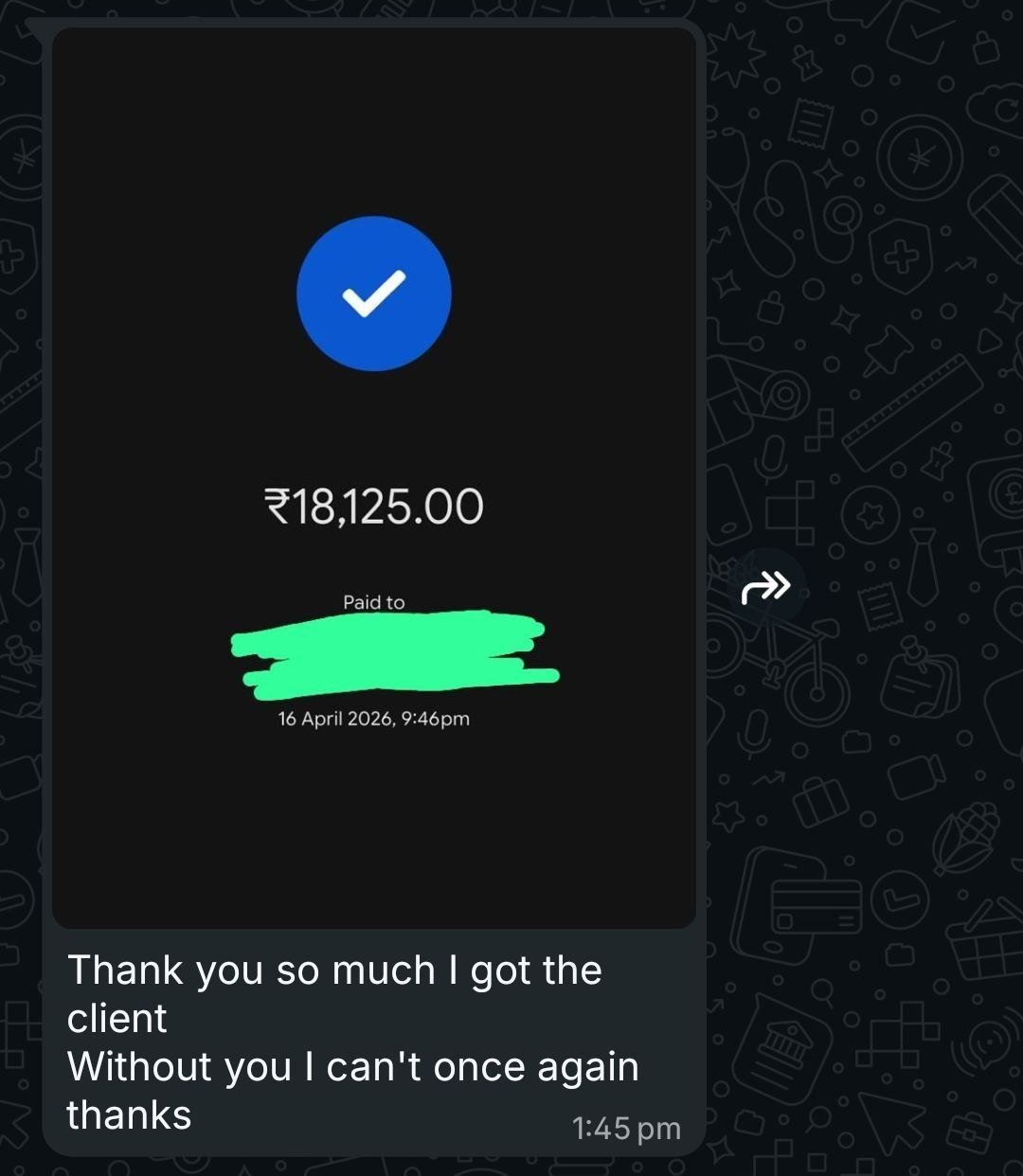 Freelance / Payment Win #11