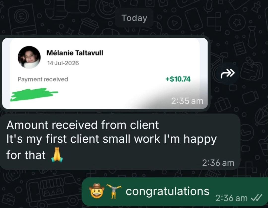 Freelance / Payment Win #17